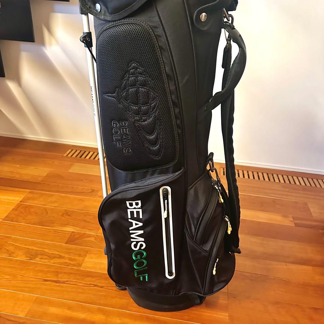 BEAMSGOLF スタンド付きゴルフバッグ ブラック