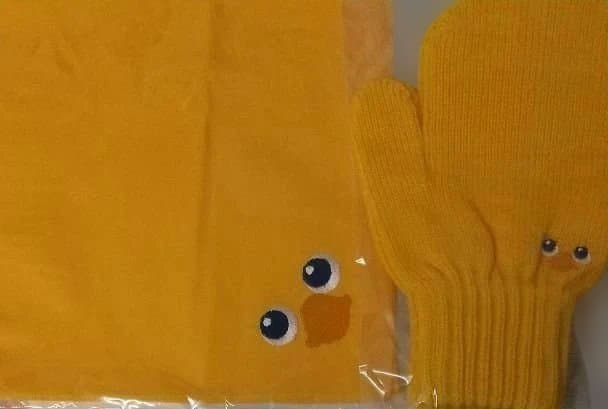 【非売品】ジャンフェス2007景品 チョコボのハンカチ、ミトン手袋