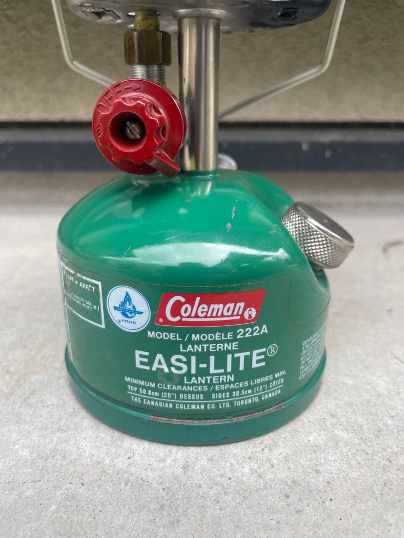 コールマン222A EASI-LITEランタン　1983年2月製造人気のカエル色
