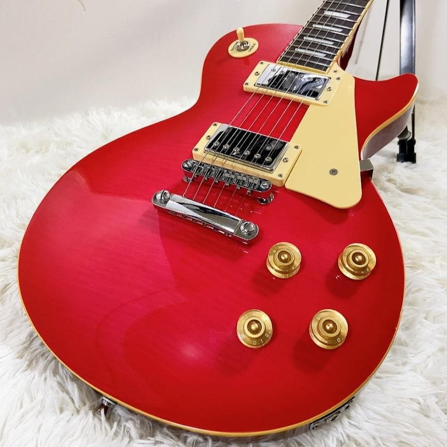 ギャラン GALAN レスポール 虎目 LEAD ROCK レッド