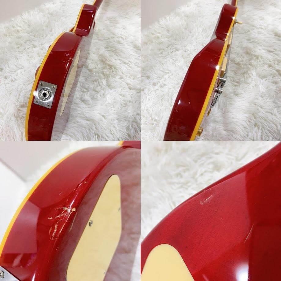 ギャラン GALAN レスポール 虎目 LEAD ROCK レッド