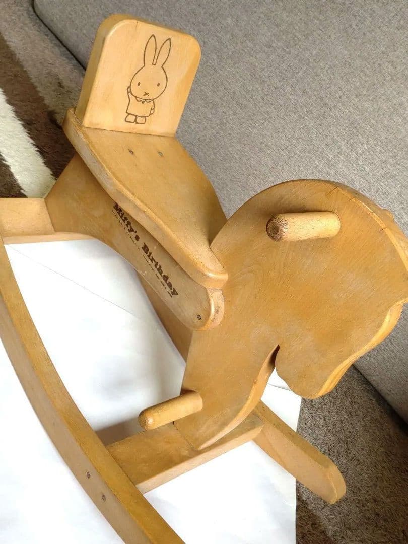 木馬 ミッフィー ヴィンテージ玩具 アンティーク 木製 インテリア レトロ