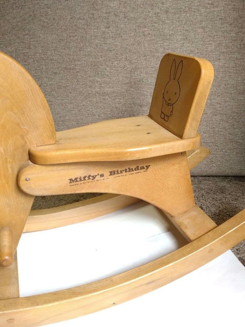 木馬 ミッフィー ヴィンテージ玩具 アンティーク 木製 インテリア レトロ