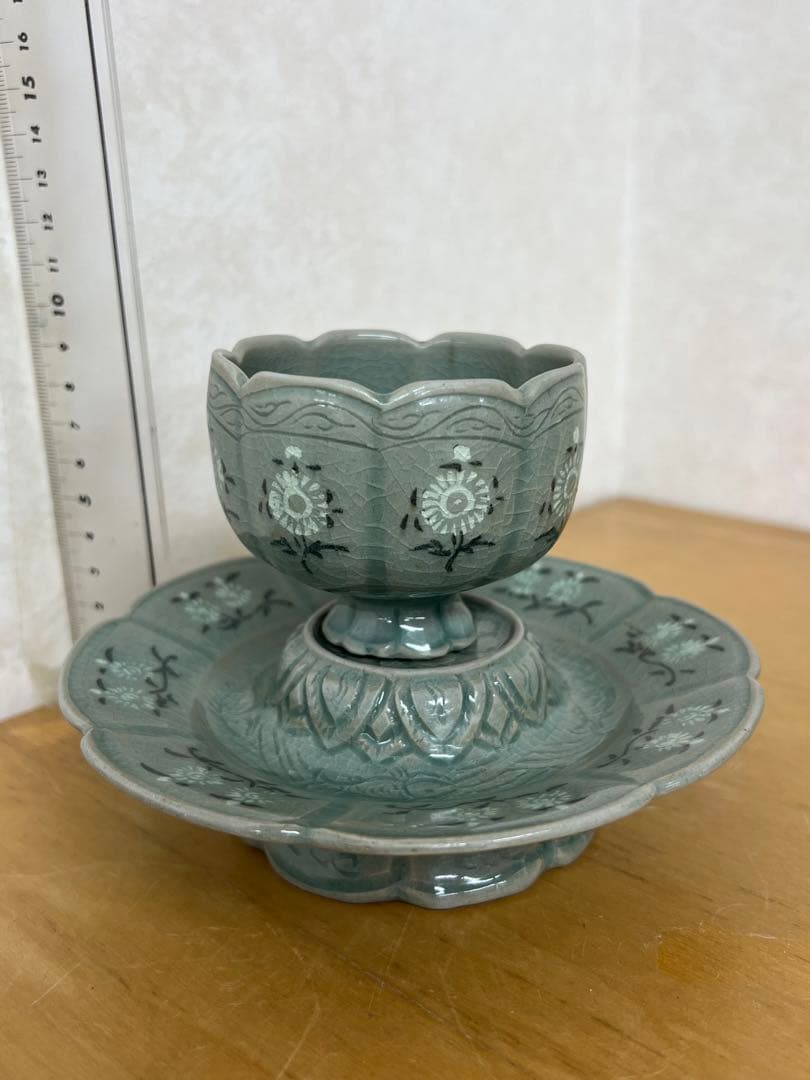 中国　朝鮮李朝高麗コップ　古美術　唐物コレクション韓国骨董アンティーク江戸　青磁