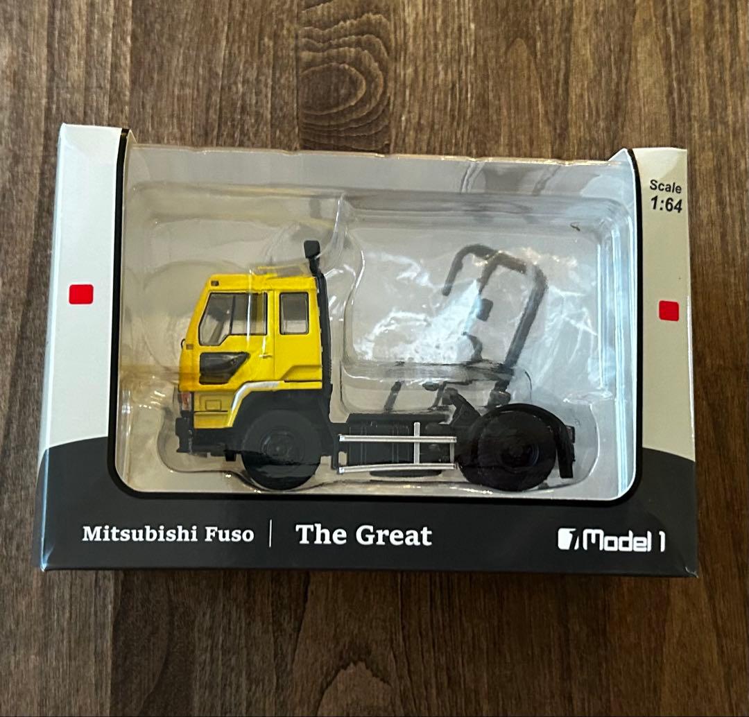 Model1 one 1/64 三菱ふそう ザ・グレート（1986）イエロー