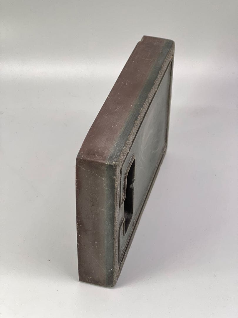 古美術　清朝古硯　硯　書　紫檀蓋付