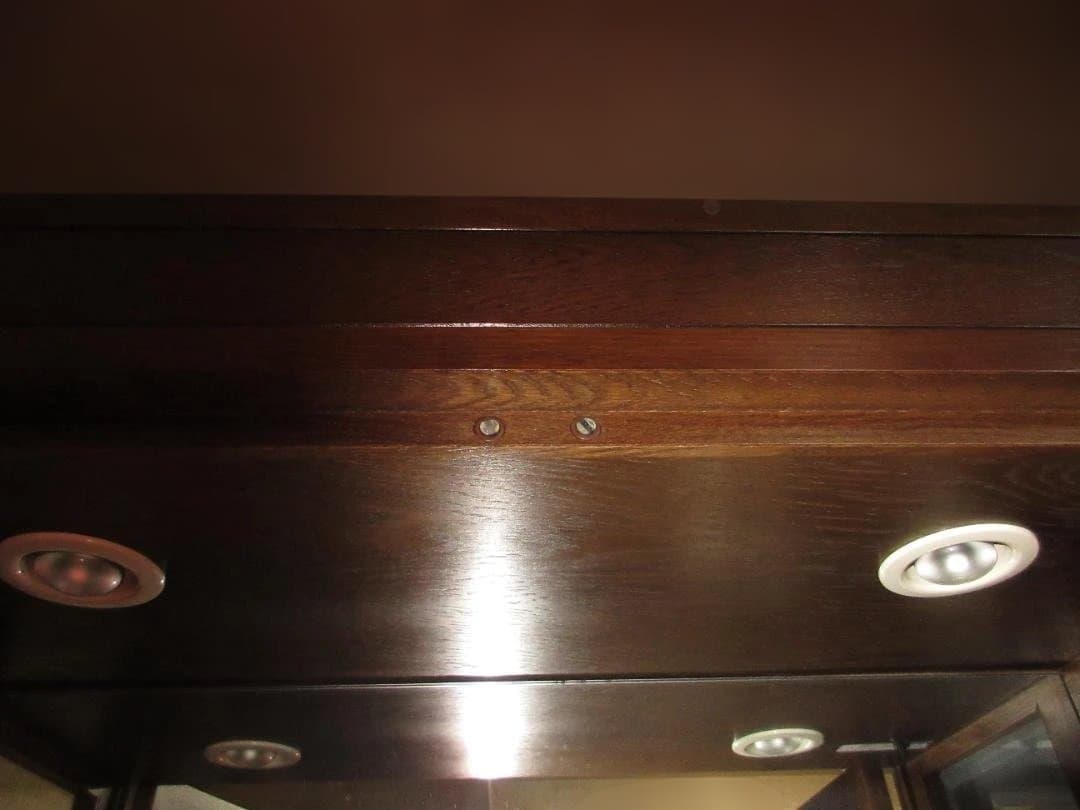 カリモク　最高峰　ドマーニ　モーガントン　ガラス扉付き　キャビネット　左側