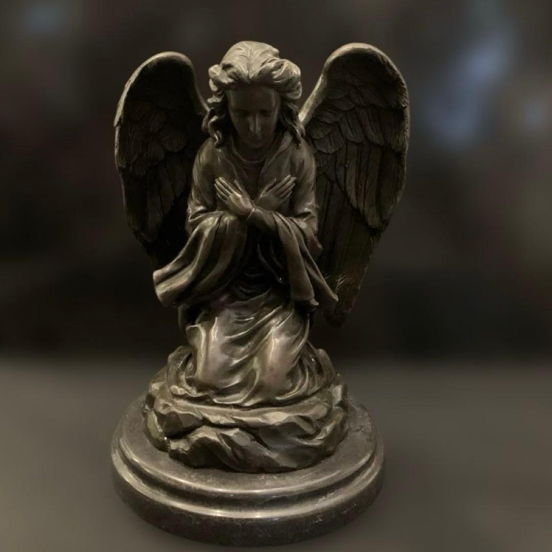 ブロンズ製 祈祷天使像 祈り 31-234