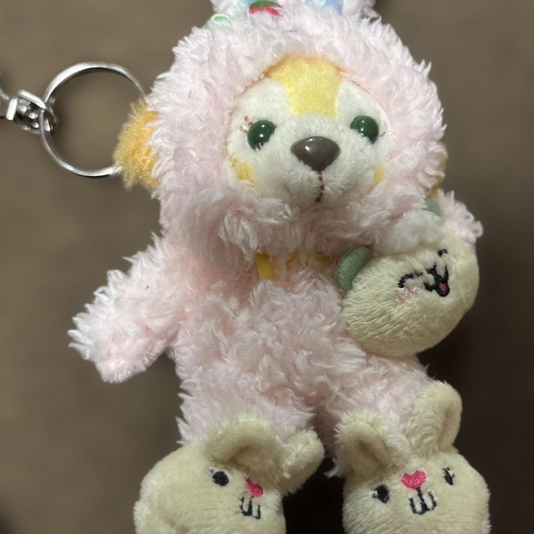 未使用 クッキーアン イースターうさぎコスチュームのぬいぐるみ キーホルダー付き