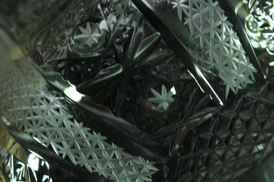 懐石 金縁 硝子 鉢 美品(K-A361)