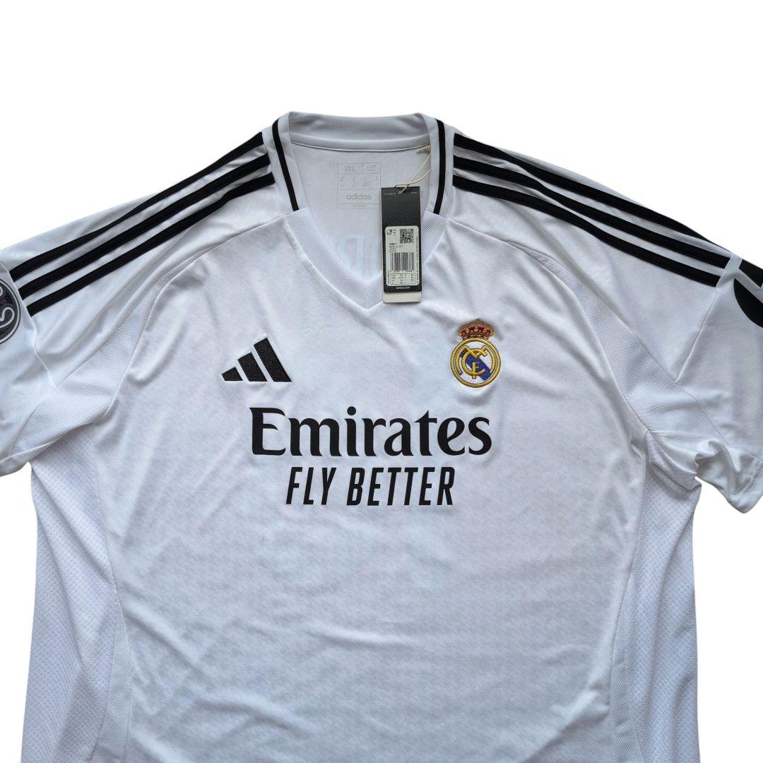タグ付き未使用 アディダス レアルマドリード 3XL ゲームシャツ 24-25