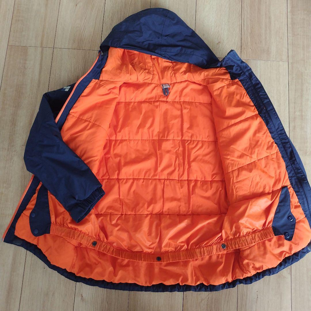 mont-bell フード付きウェア 160サイズ ネイビー