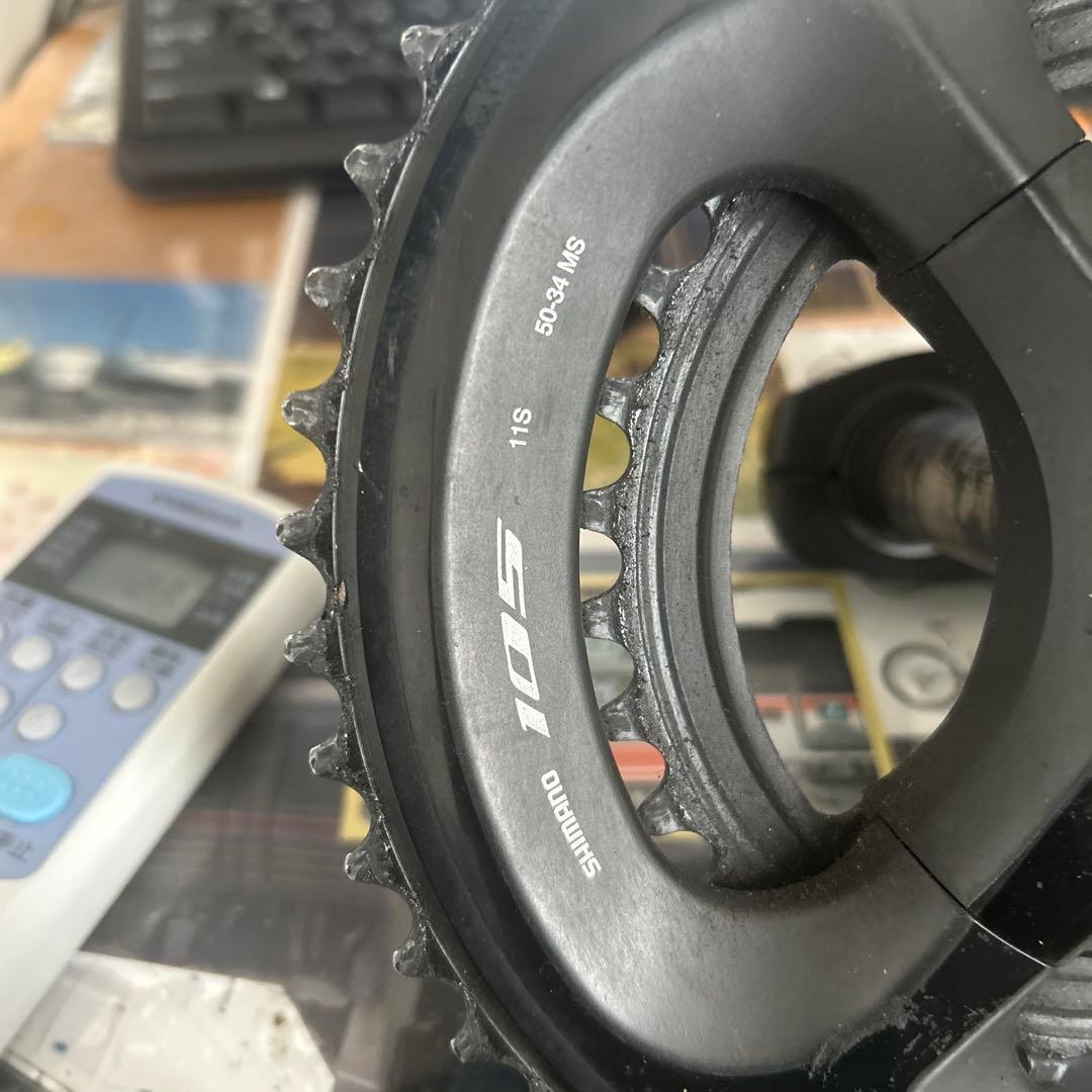 Shimano 105 クランクセット 50/34ブラック　11s