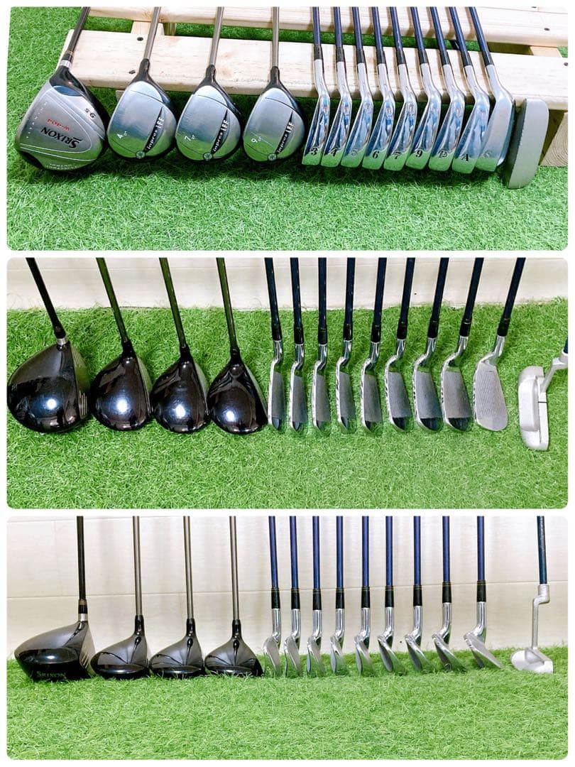 H15 スリクソン　初心者オススメ　ゴルフ　クラブセット　メンズ　14本