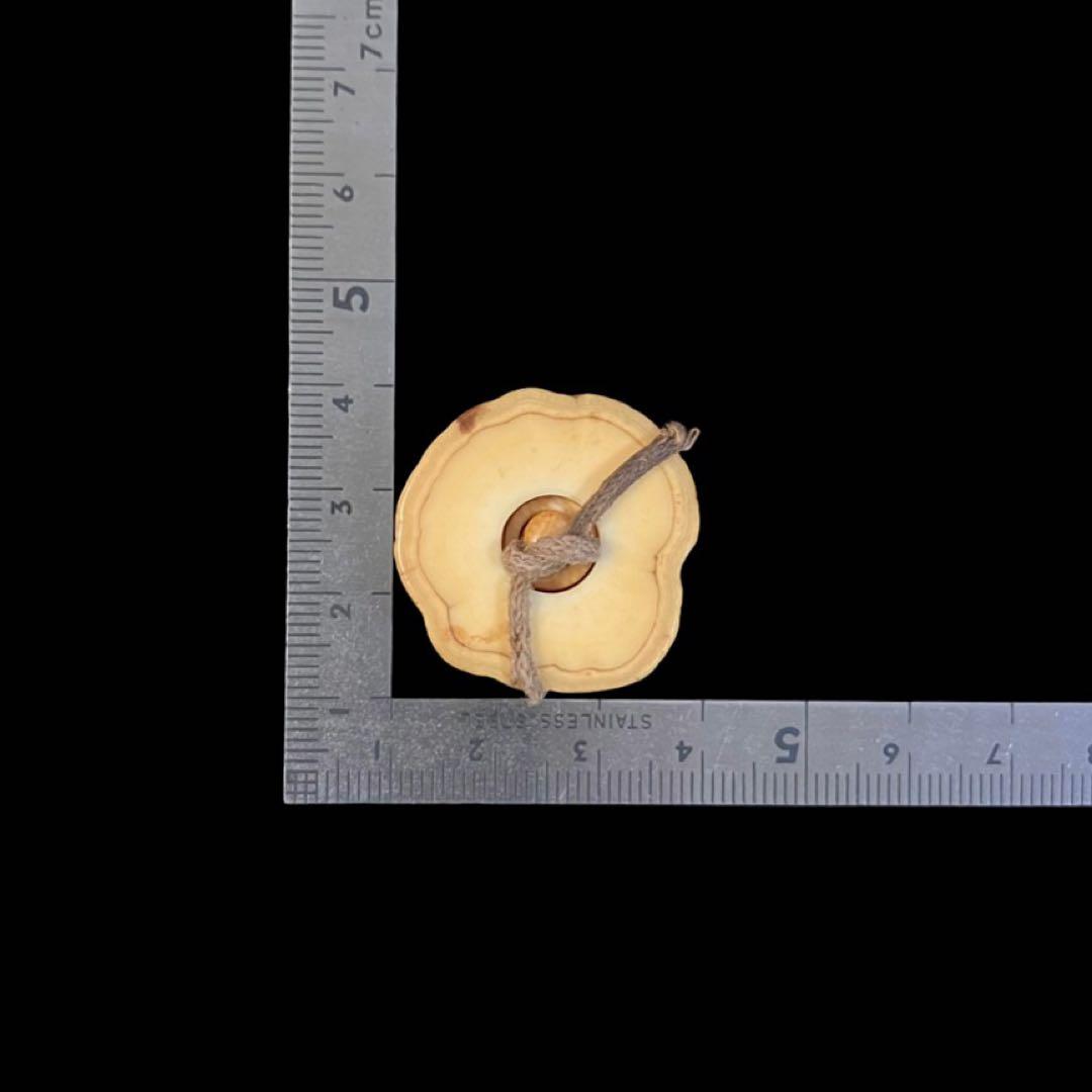 提げ物　根付　ウニコール　一角　時代物　饅頭