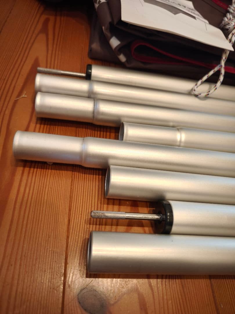 美品 スノーピーク HD タープ シールド・ヘキサ M TP-861H ポール付