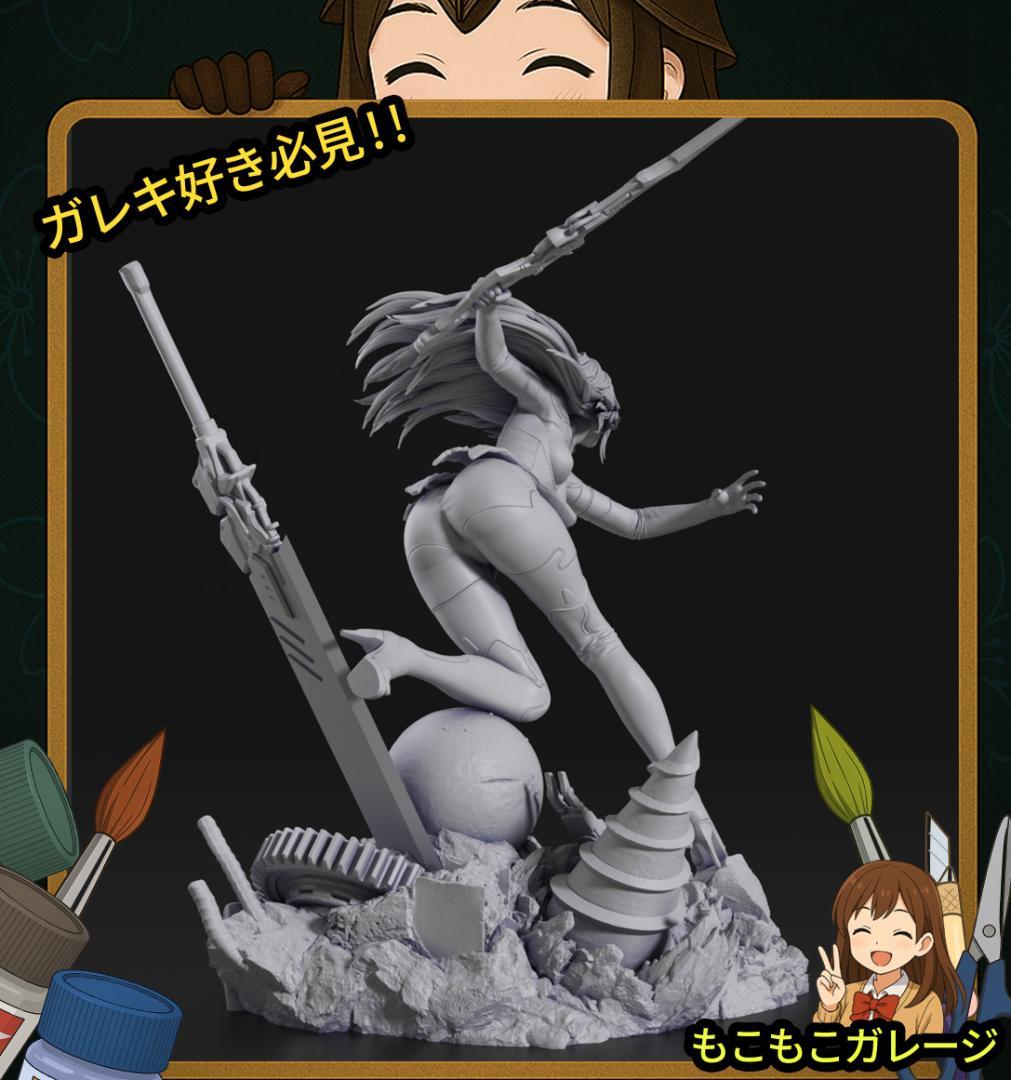 A2 1/10 ニーアオートマタ ガレージキット 未塗装 未組立 フィギュア