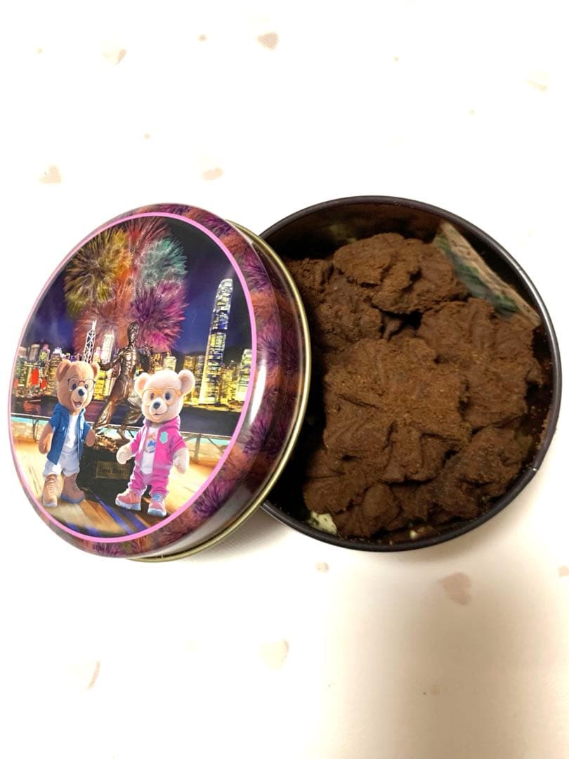 正規品　ジェニーベーカリー　香港小熊クッキー　くまさんクッキー缶　3個セット