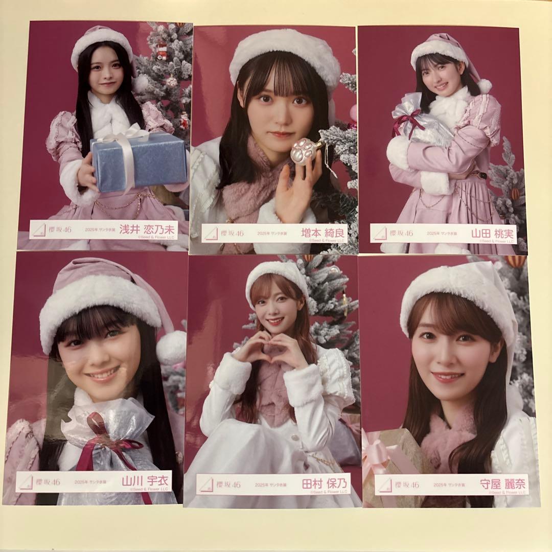 櫻坂46 遠藤光莉　2025年サンタ衣装　直筆サイン　チュウ オマケ付き