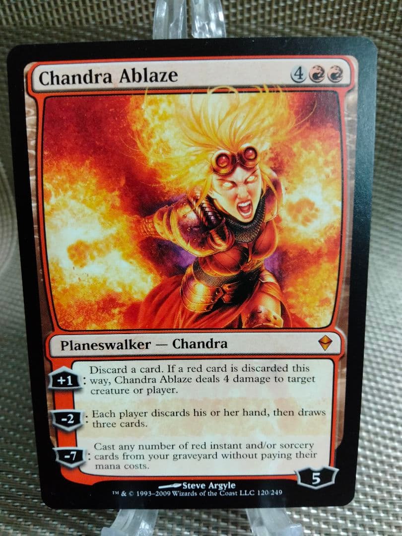 【ご確認用】ゼンディカー 燃え立つチャンドラ 英語 1枚 MTG