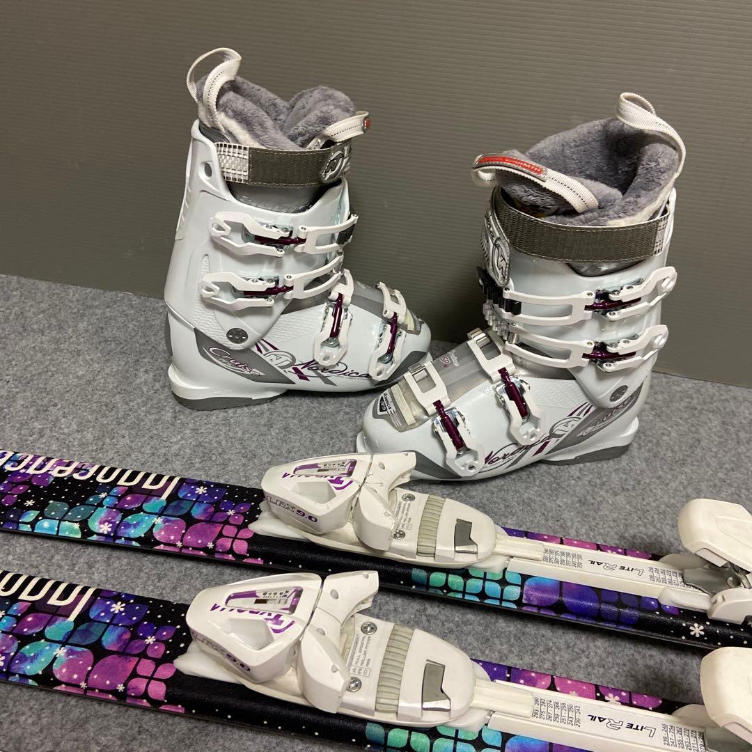 ★メンテナンス済　大人スキーセット 板145cm ブーツ24〜24.5cm