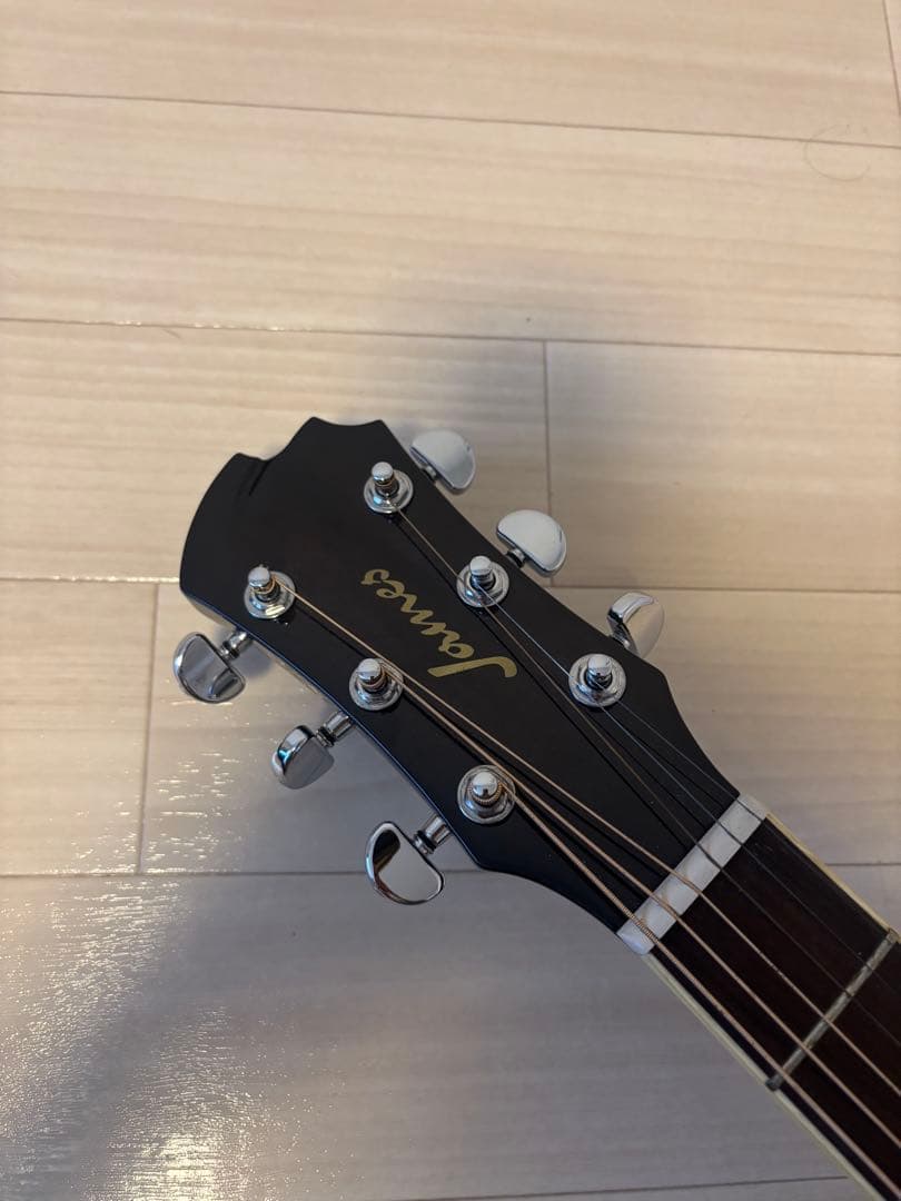 james アコースティックギター ブラック ギターケース付き