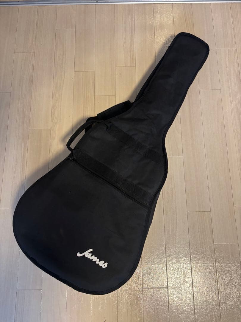 james アコースティックギター ブラック ギターケース付き