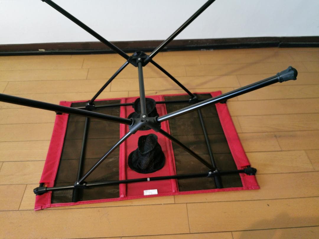 【中古美品】Helinoxヘリノックス テーブルワン レッド 正規品・屋外未使用