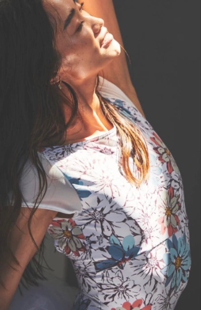 stina type P花柄 半袖レオタード Mサイズ