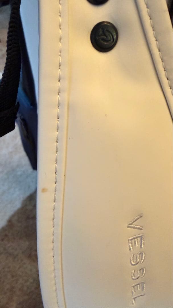 Vessel ゴルフバッグ ホワイト/ネイビー