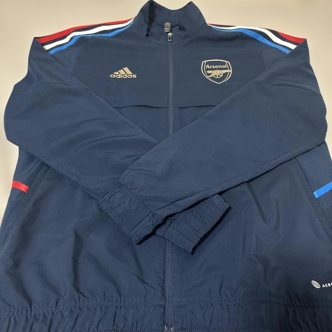 アーセナル adidas ジャージセット Lサイズ ネイビー