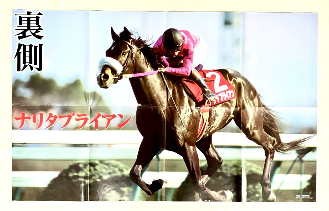 シャドーロールの怪物　ナリタブライアン　1998年12月号　両面ポスター