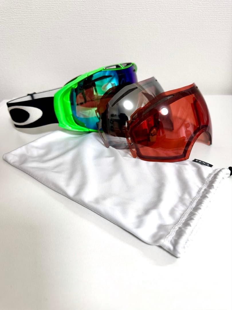 OAKLEY AIRBRAKE80'sGreenCollectionレンズ3枚付