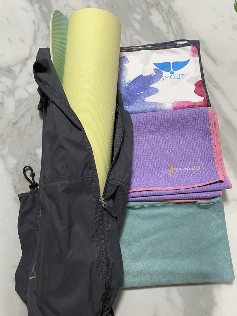 LAVA ヨガマット、ラグ、マットケースセットおまとめ5点セット(おまけ付き)