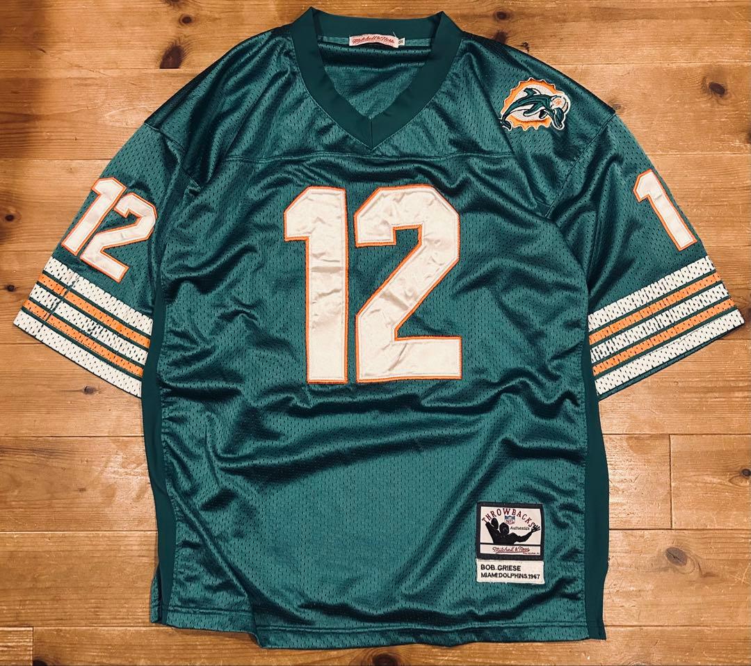 ゲームシャツ 古着 90s Mitchell & Ness マイアミ NFL