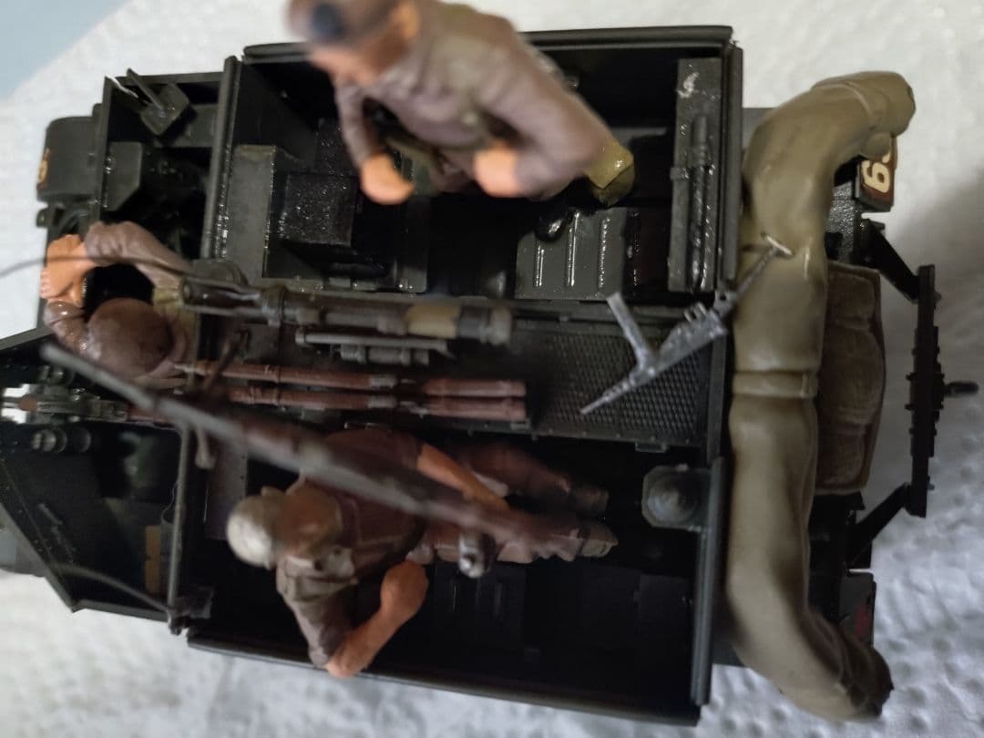 新春セール！ジオラマフランス戦線での英軍車両とバイクフィギュアセット バイシクル