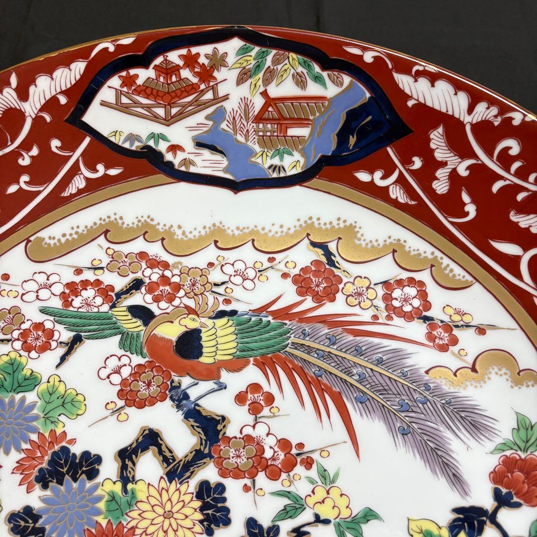 有田焼 静山作 大皿 飾り皿　7732