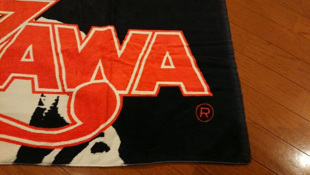 矢沢永吉さん 87s'スペシャルビーチタオル 横顔シルエット 赤雷ロゴ