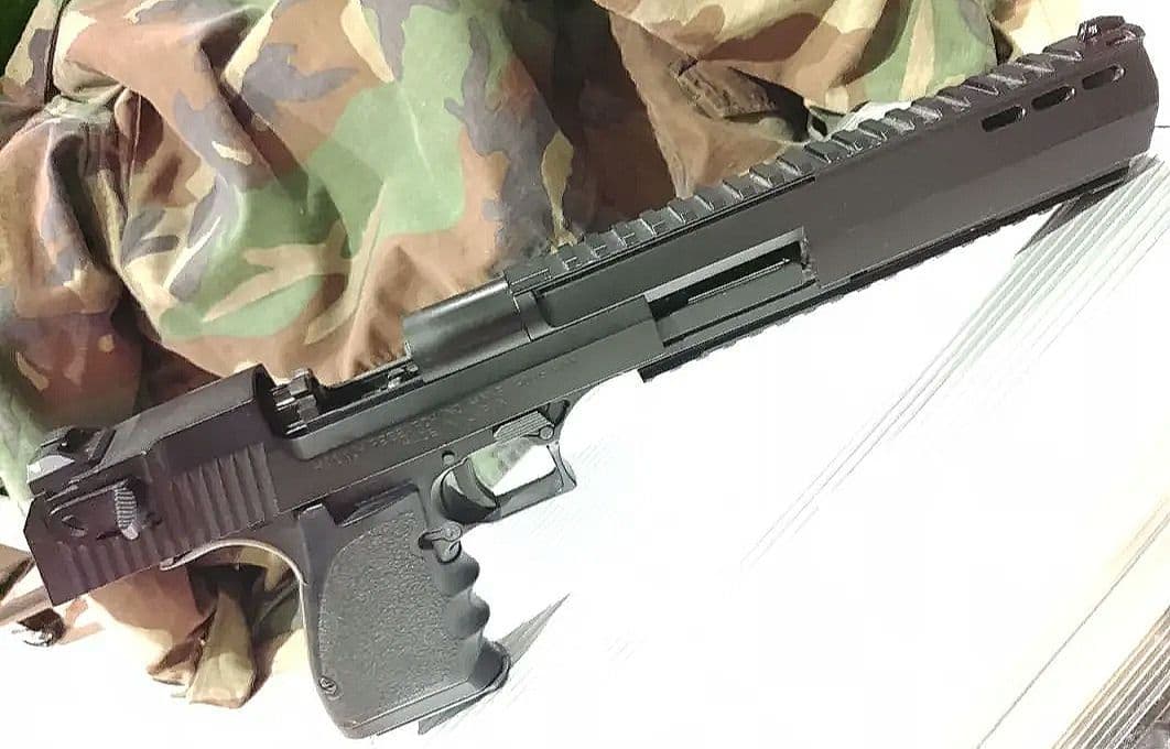 デザートイーグル 10in メタルロングアウターバレル マガジン2個 動作品
