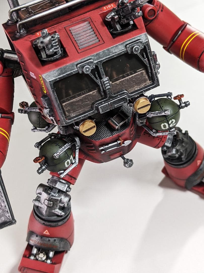 プラモデル　1/100 クラブタイプ（戦闘メカザブングル）組立塗装済