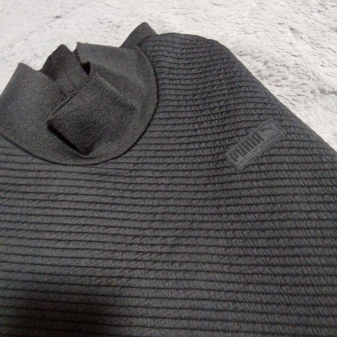 【極美品】PUMA♡型押し♡モックネック♡ワンピース♡LL　ゴルフ/スポーツ