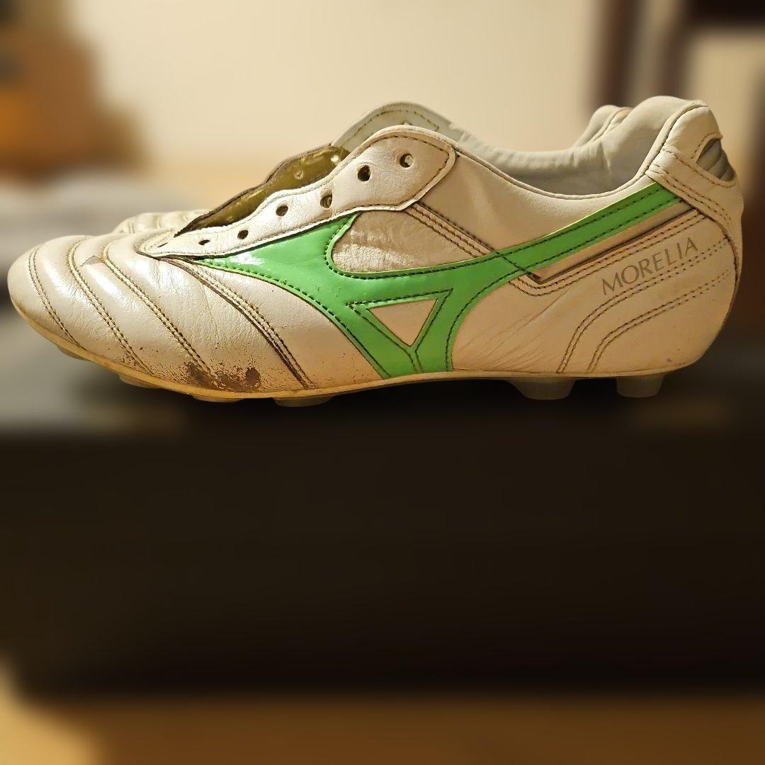 Mizuno モレリア2JAPAN サッカーシューズ ホワイト/グリーン