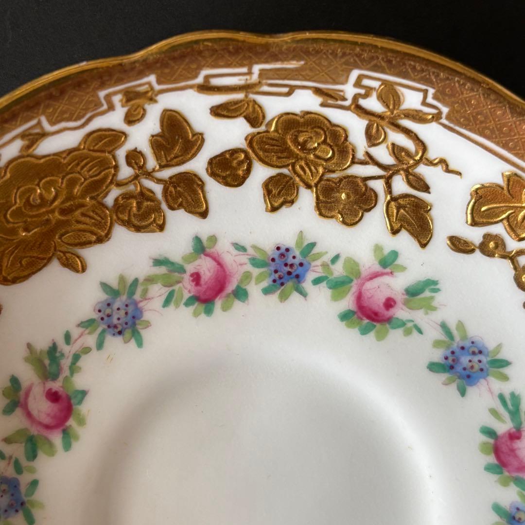 ハマースレイ　薔薇　金彩　スープカップ　2客セット