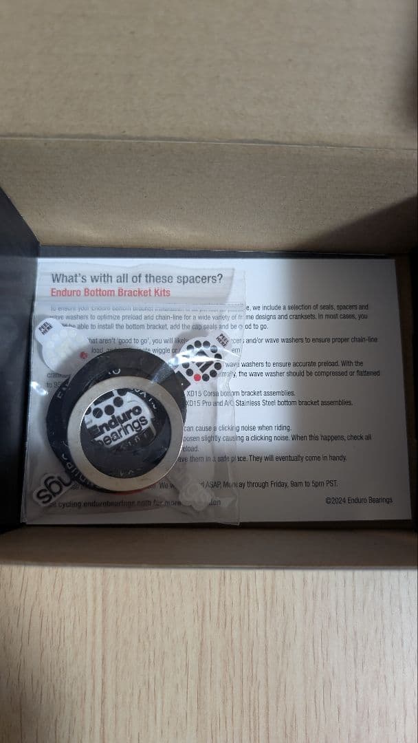 パーツ Enduro XD-15 Pro BSA DUB BB Kit