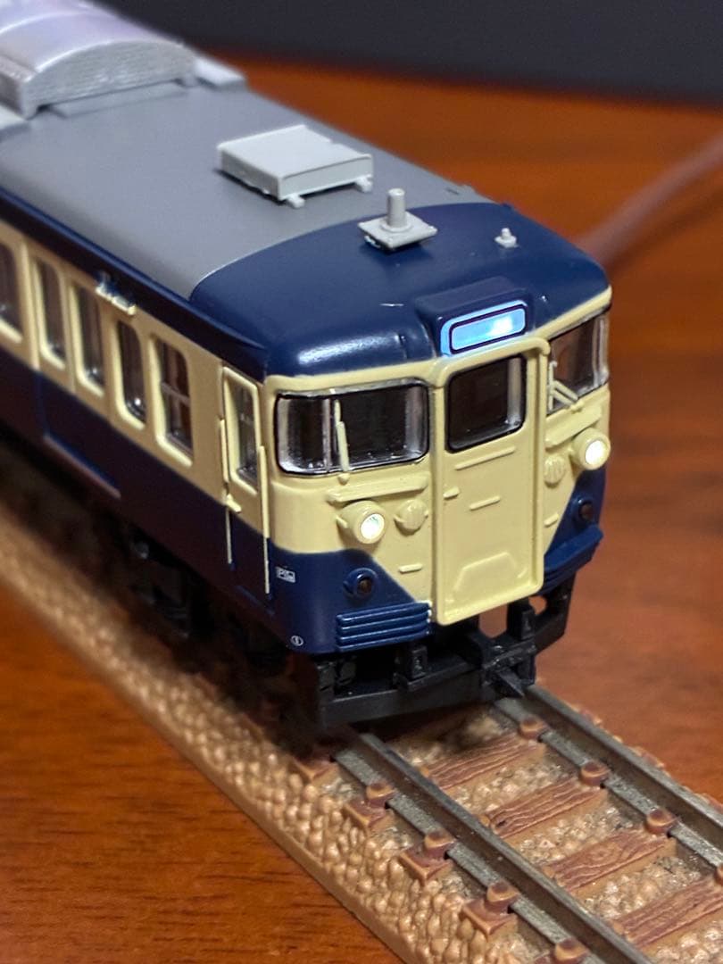 113系1000番台初期型 スカ色　6両セット　ライト点灯確認済　動力不動