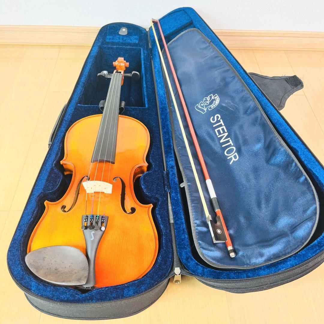美品 STENTOR ステンター STUDENT Ⅱバイオリン 4/4 ケース付
