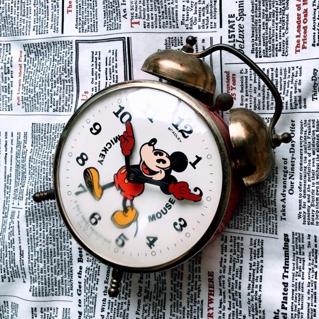 #3753【超可愛い】ミッキーマウス 目覚まし時計 ディズニー バラッドリー