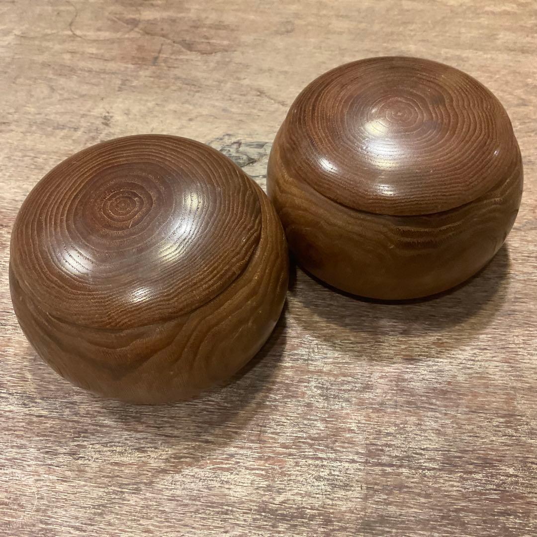 う*ぎ様 美品！高級 碁石 蛤 那智黒 35号 特大 碁笥