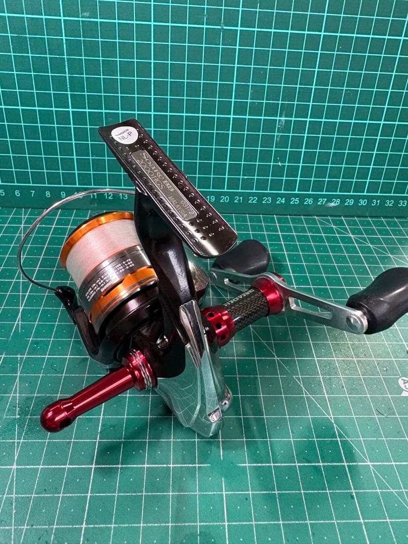 シマノ　13ソアレBB 2000HGS ダブルハンドル　リールスタンドた付き