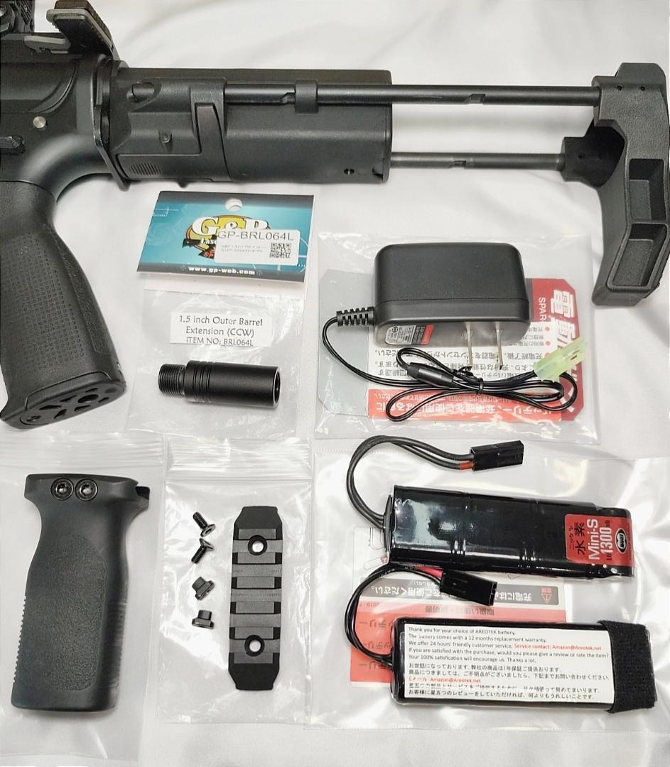 KSC T6 電動ガン バッテリー・充電器・多連装マガジン・パーツ類 セット売り